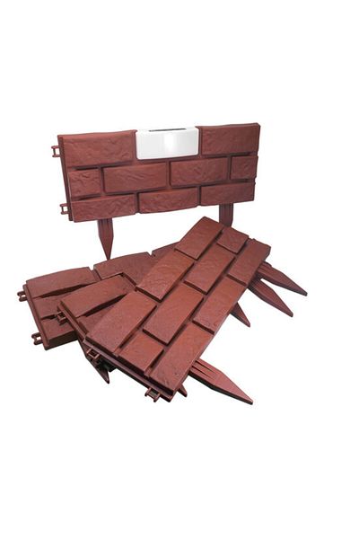 Artool Decorative garden fence, with solar lighting, set of 4, 42&#215;29 cm