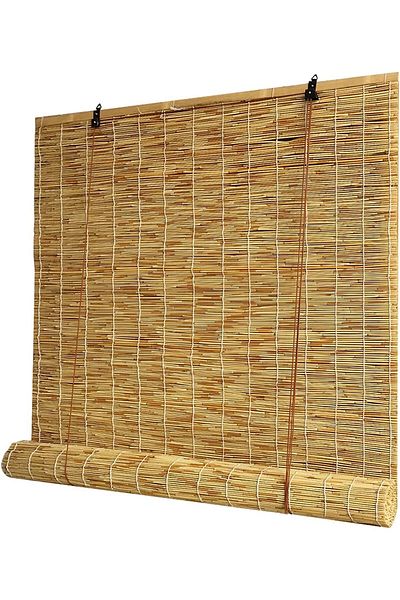 genric FFD 100x200cm Bamboo Blind w/ Roller Accessories Bamboo Window Curtain