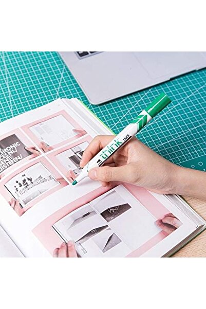 Deli Think 2.0 Mm Bullet Tip Dry Erase Markers, Green