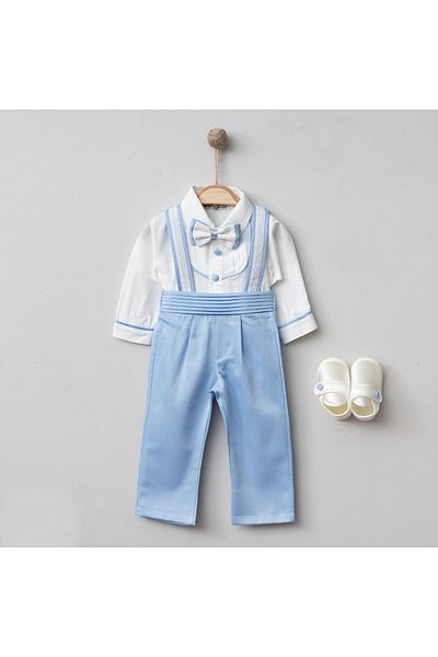 Mert Baby Luxury Salopet Bow Tie Suit and Booties Set