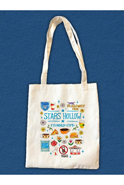 westartic Gilmore Girls Tote Kanvas Bez Kumaş Omuz Çantası