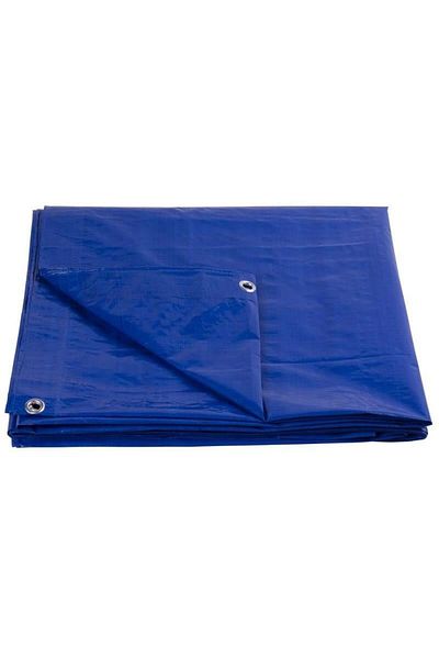 Strend Pro Waterproof tarpaulin with rings, 3.9&#215;5.9 m, PE, 80 g/m2, 24 m2