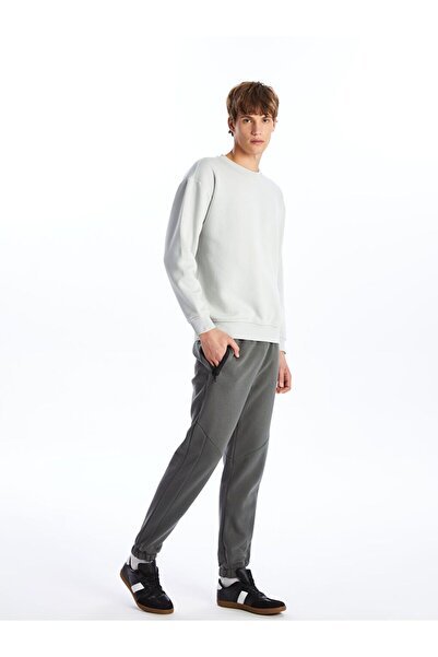 LC Waikiki Ανδρικό παντελόνι Jogger με χοντρό κορδόνι από ανθρακί Standard Fit