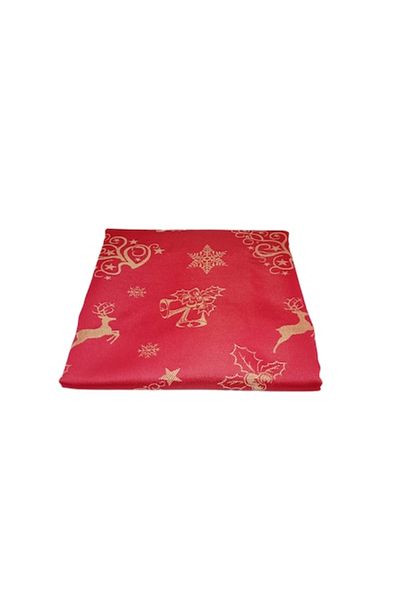 OEM Cotton Tablecloth with Christmas Glitter Motifs, 160x150 cm