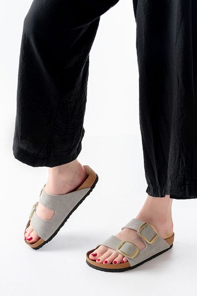 infon shoes creation P-101 Gray Daily Women's Slippers