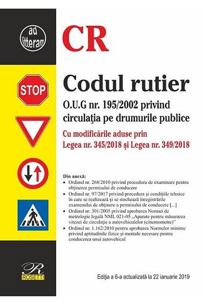 Editura Rosetti Codul rutier. Editie actualizata la 22 ianuarie 2