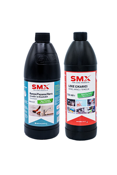 SMX Banyo-Fayans-Derz Temizleyici+Leke Çıkarıcı (2'Lİ EV TEMİZLİK SETİ)