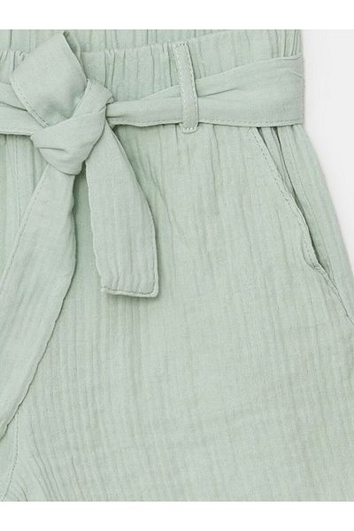 LC Waikiki Gray Girl's Shorts with Elastic Waist