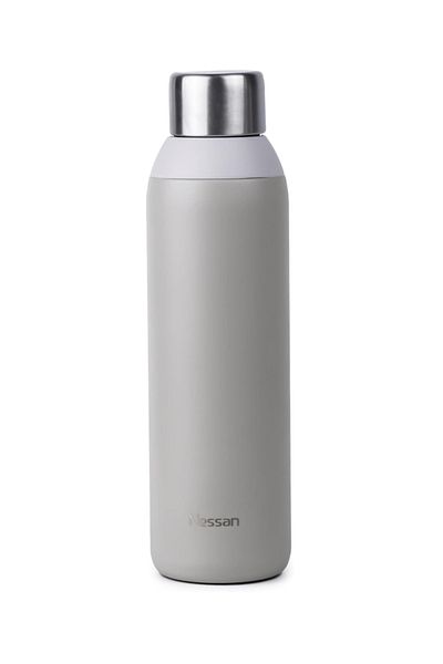 Nessan By Styli Double Wall Insulated Stainless Steel Vacuum Bottle, 600ml - Beige