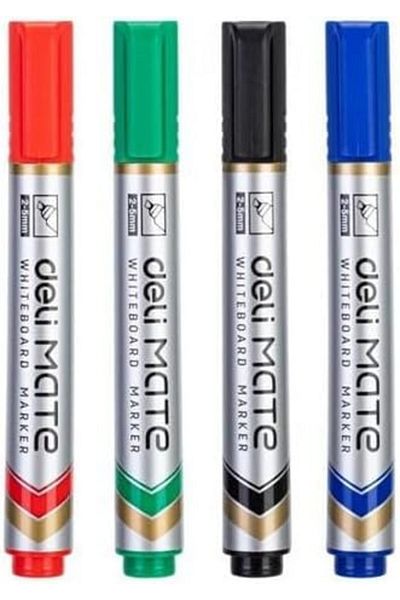 Deli 1.5 mm Dry Erase Chisel Marker, Assorted