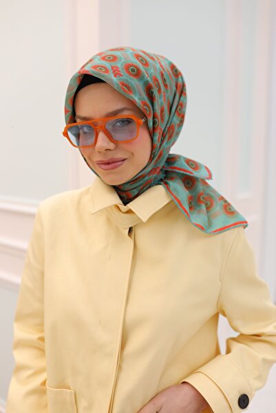 Silk Home SOFT PAMUK HİNDİBA ÇİÇEKLİ EŞARP - 73076 - 23