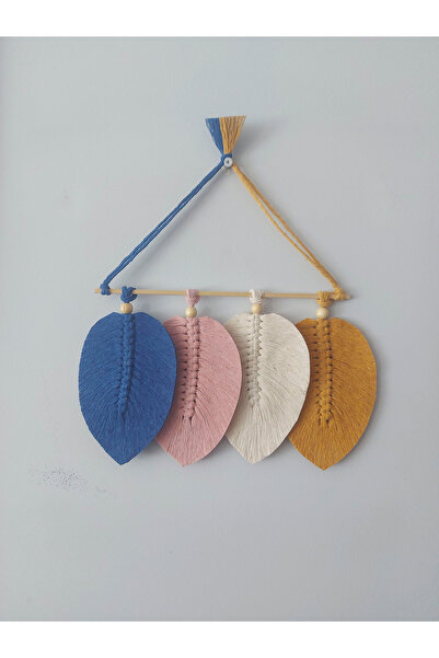 SB MAKROME Dört Yapraklı Makrome Duvar Süsü