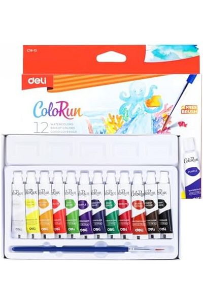 Deli EC18-12 ColoRun Watercolor 12 x 5 ml
