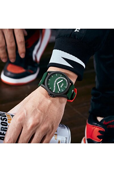 Fila Adult Unisex Analog Watch, Green 38-864-102, 43 mm