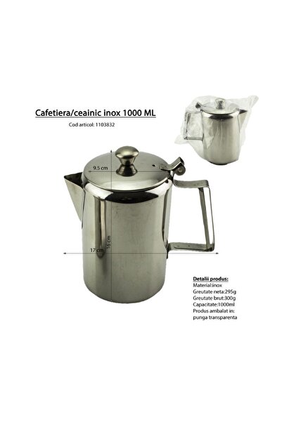 gogiva Latte with lid, Stainless steel, 1L