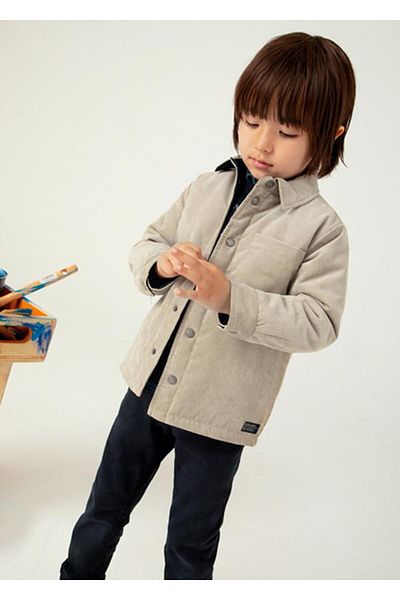 MAYORAL 04-09 Years Old Boy's Navy Blue-Mink Color Double-Sided Jacket