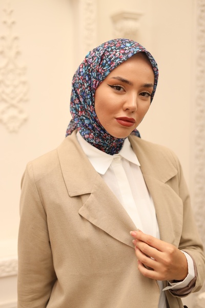 Silk Home وشاح من القطن الناعم مزين بالزهور الصغيرة - 73030 - 68