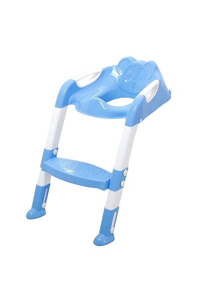 Teno Reductor WC cu scară, antiderapant, înălțime reglabilă, alb/albastru