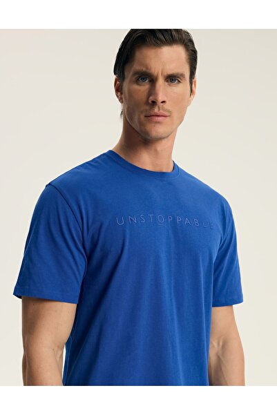 Henderson Set pijama scurtă pentru bărbați HOMME, format din două piese, tricou și pantaloni scurți cu inscripții 3D | Scribe