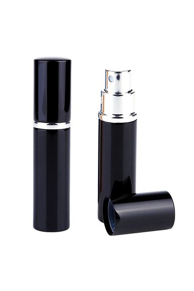 Aptel Travel perfume bottle, refillable, aluminum, black, 10 ml