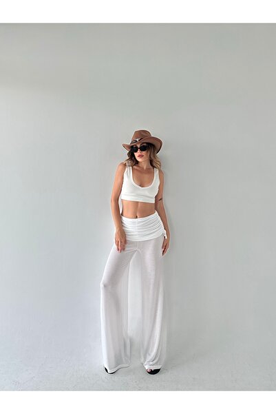 Moda Hour Pantaloni cu fustă cu șnur