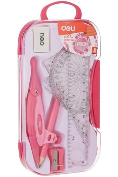 Deli Eg30204 Compass Drafting 8-Piece Set