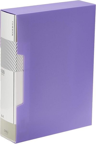 Deli E5037 Display Book Anti-static pocket for easy paper insertion E5037- Assorted