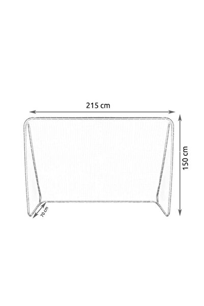 zola Football Goal, Zola, XXL Size, Steel Frame, Net Included, 215x150x70cm