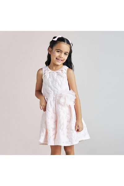 Juniors Textured Sleeveless Romper with Floral Applique