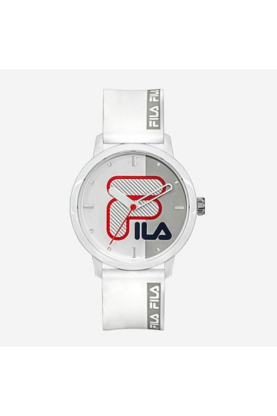 Fila Adult Unisex Analog Watch, White 38-326-004, 42 mm