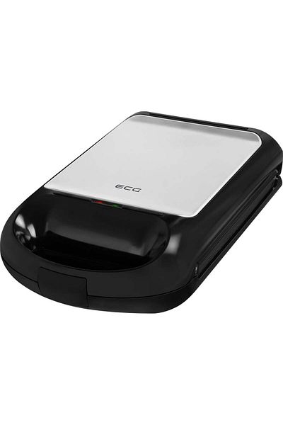 ECG Grill pentru sandwich-uri S 4310, 1200 W, 3 tipuri de plăci interschimbabile 23 x 23 cm, deschidere 105°