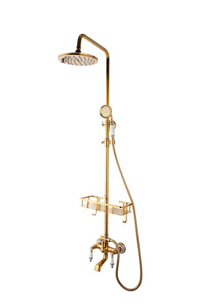 Trendy's Coloana dus trei functii, gold TRENDY S, cu broderie ceramica