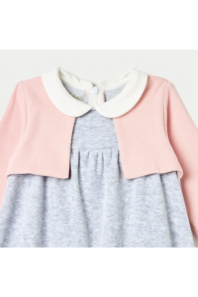 giggles Bunny and Bear Applique A-line Dress