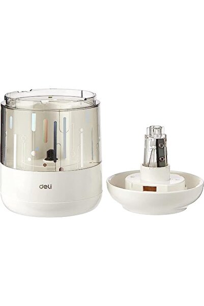 Deli Electric Pencil Sharpener, White