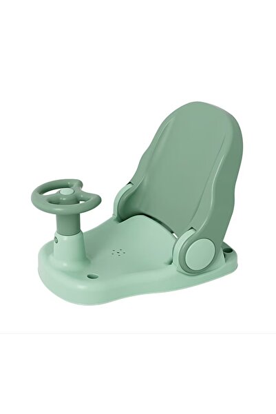 Little Mom Scaun de baie cu volan si spatar reglabil Little Mom Green Driver