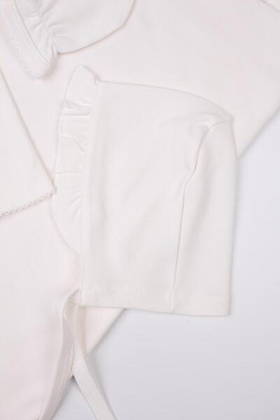 Mini Ropa Crochet Baby Collar 4-Piece Newborn Set with Baby Collar Hospital Exit