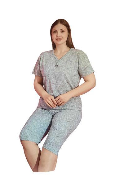 Emir Store Large Size Short-Sleeved Capris Pajamas Suit