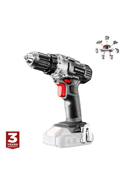graphite Drill, screwdriver (drill), 18V Li-ion (battery not included), chuck 0.8-10 mm, Grap