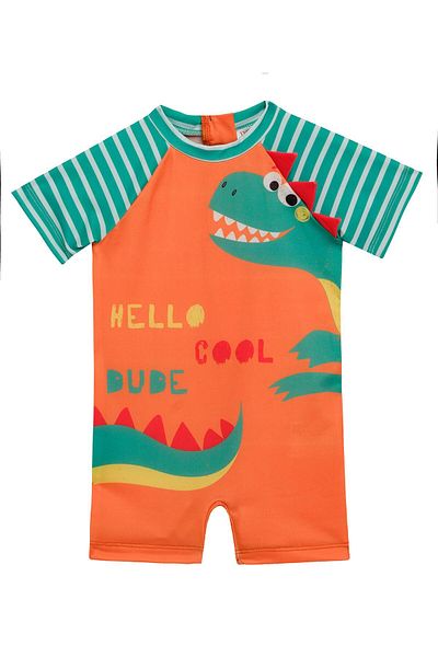 zehracatasariim Baby Boy and Child Cesena Short Sleeve Jumpsuit Swimsuit Upf+50 - Protected
