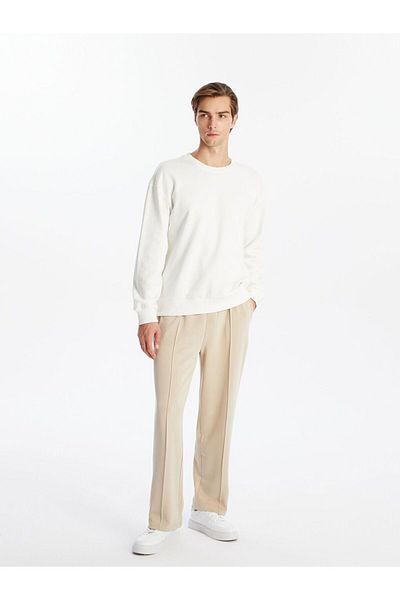 LC Waikiki Ecru Standard Fit Men's Sweatpants