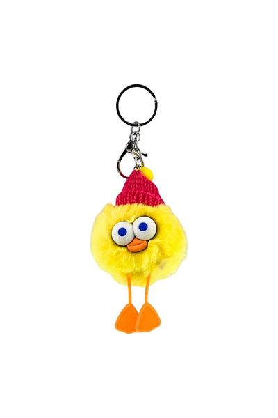 OEM Textile Owl Keychain, Yellow, 6x12 cm
