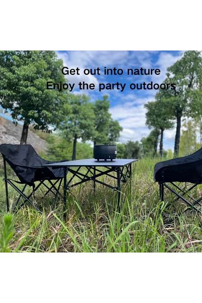 Mercaton Mercaton Folding Table, for Garden or Camping, HDPE Plastic, Waterproof, 95x56x50 cm, Gray