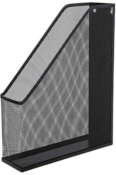 Deluxe A104-01BK Metal Mesh Static Magazine Holder