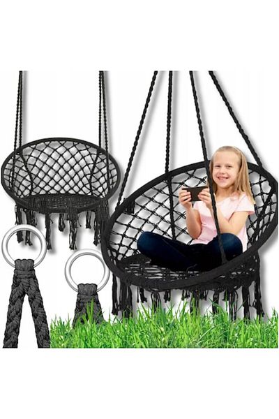 OMNA Balansoar rotund suspendat, Omna, cuib de barză, design durabil și ergonomic