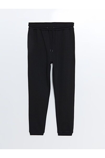 LC Waikiki Μαύρο ανδρικό αθλητικό παντελόνι Jogger Slim Fit