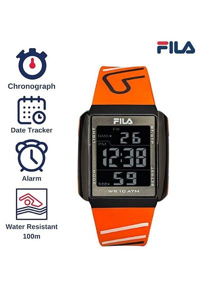 Fila Adult Unisex Analog Watch, Orange 38-325-006, 40 mm