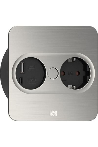 Electronica Bachmann TWIST 2 prize 1xCEE7/3 1xUSB A/C 22W, FAST-PD30-2-CZ-EU, 946.005