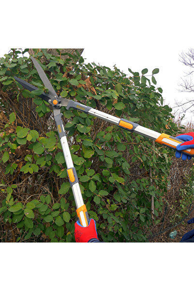 richmann exclusive Hedge trimmer, shrubs, bypass type, teflon-coated blade, telescopic handle 71-83 cm, Richmann Excludes