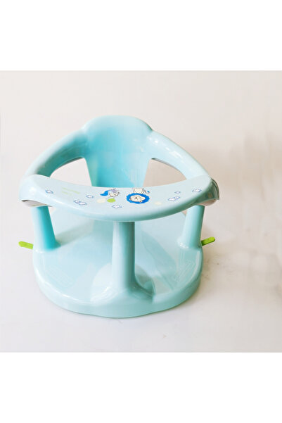 Little Mom Scaun de baie pentru bebelusi, Little Mom, design ergonomic cu spatar si cotiere, fixare cu ventuze,