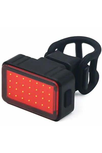 Aptel LED bicycle light, 6 modes, USB charging, plastic, black